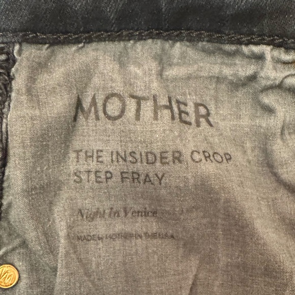 MOTHER “The Insider Crop Step Fray” Jeans – Size 28 - Picture 5 of 7